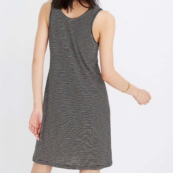 Madewell Striped Scoopneck Knit Tank Dress - Picture 2 of 11
